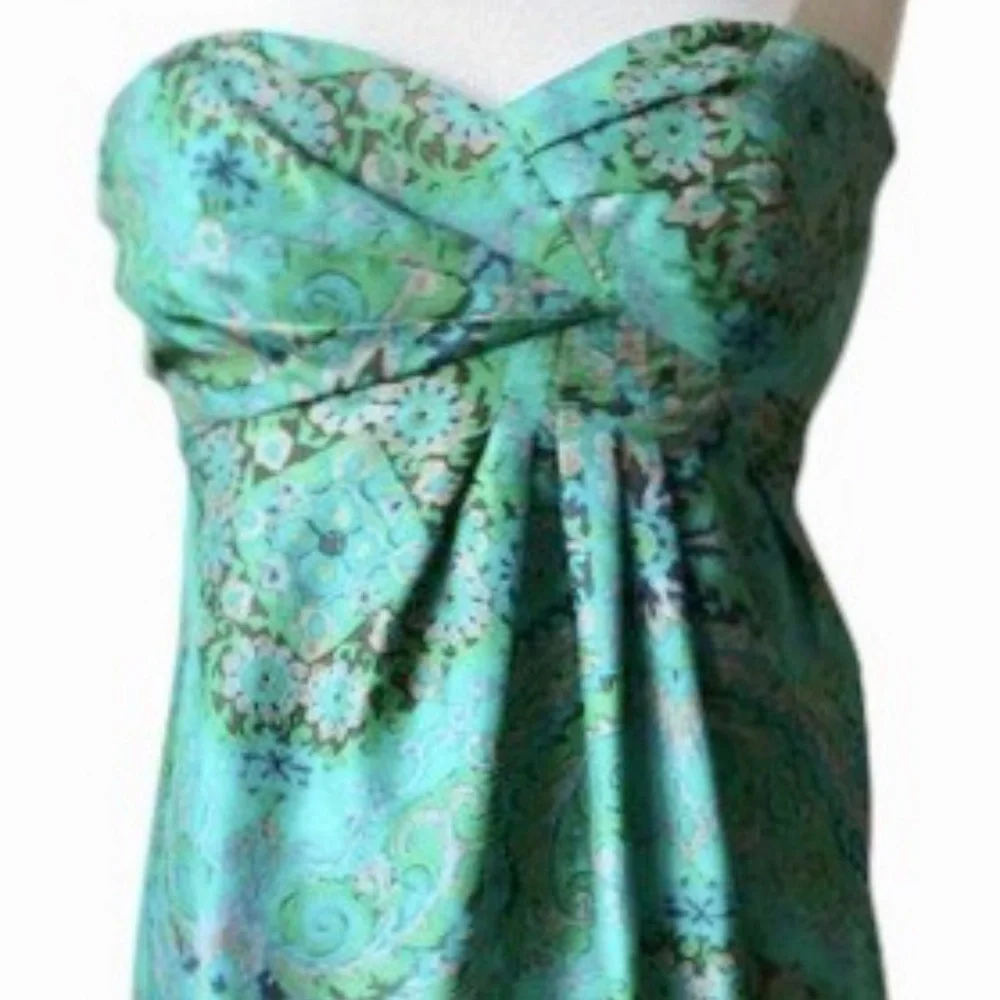 J. Crew Collection Casbah Silk Strapless Dress Sz 2